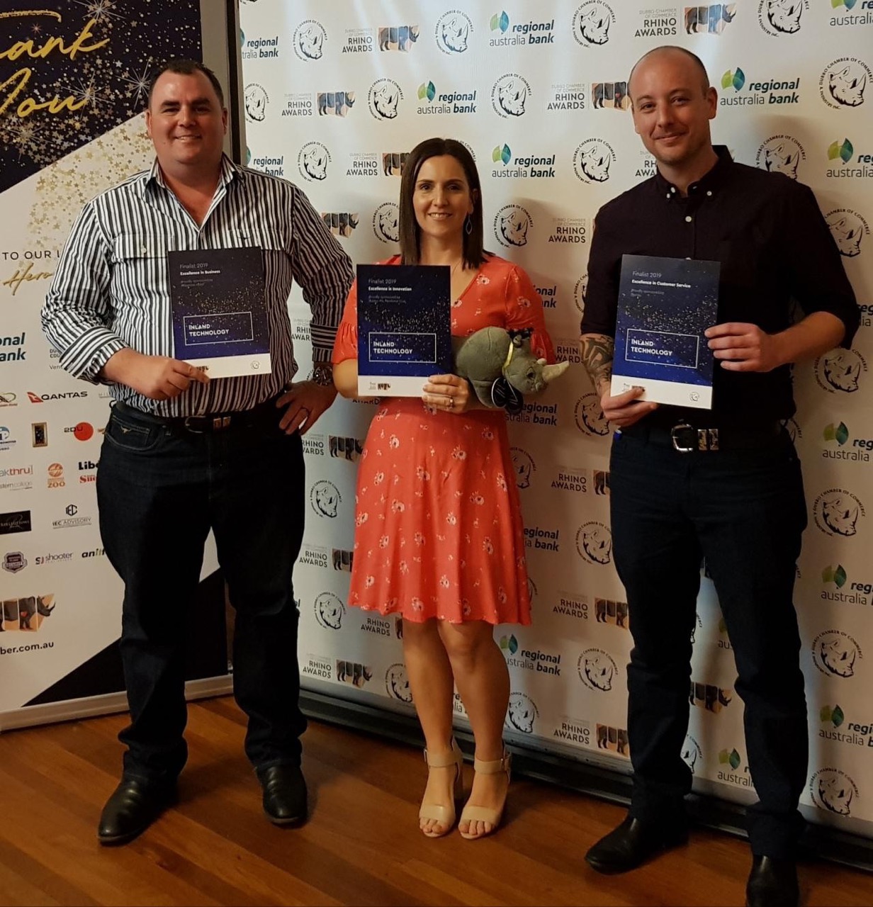 Inland Technology staff with Award Nominations